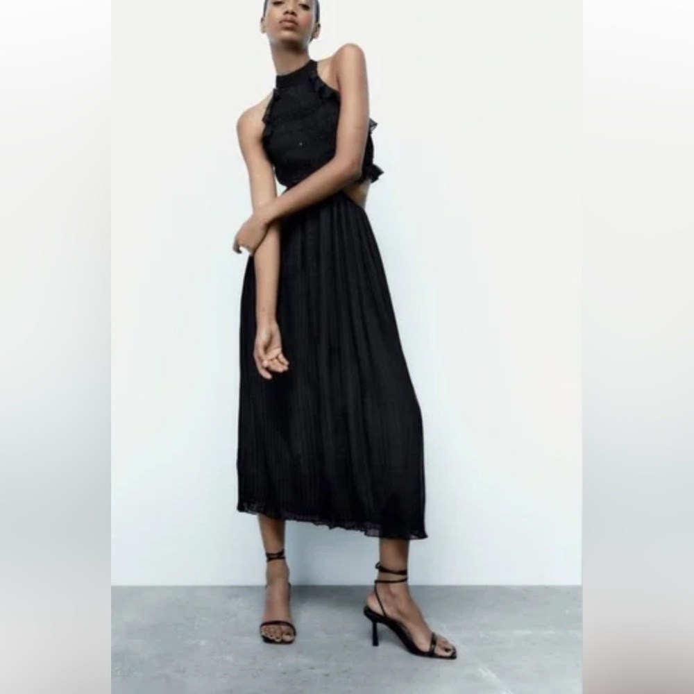 Zara Black Midi Dress